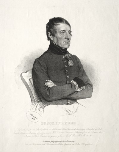 Portré Dr. Jospeh Hauer alkotó: Josef Kriehuber