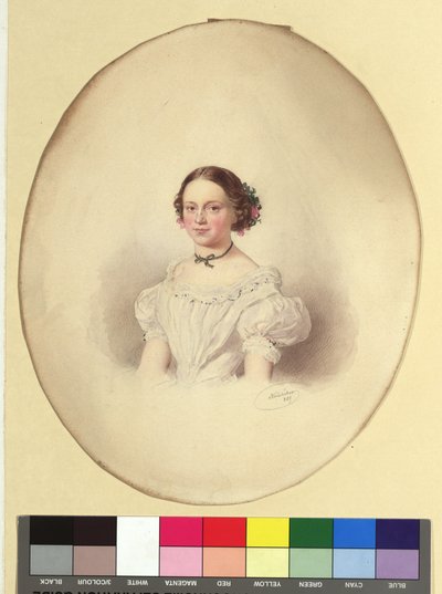 Wilhelmine Uhl, született Waisnix alkotó: Josef Kriehuber