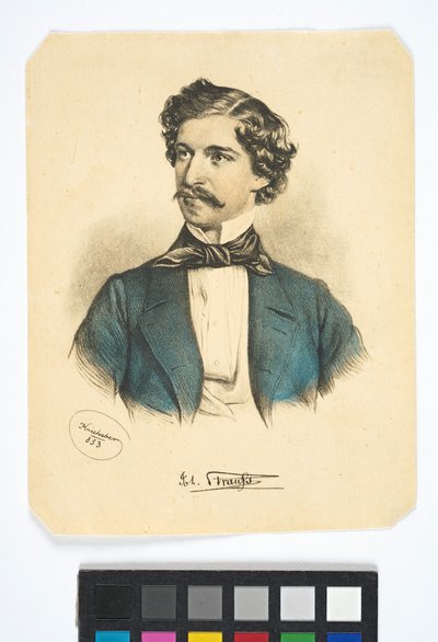 Felirat: „Joh. Strauß” alkotó: Josef Kriehuber