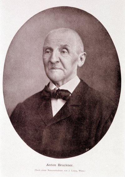Anton Bruckner osztrák zeneszerző és orgonaművész (1824-1896). alkotó: Josef Löwy