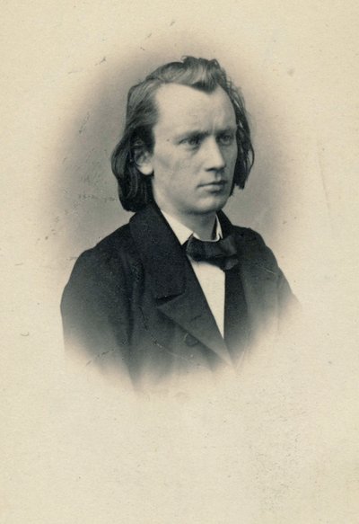 Johannes Brahms zeneszerző portréja 1833-1897, kb. 1863. alkotó: Josef Löwy