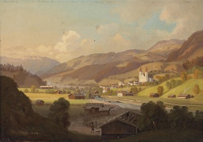 Kilátás Maria Rainre, Karintia alkotó: Josef Mayr