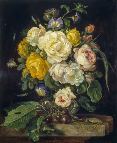 Csendélet virágokkal alkotó: Josef Neugebauer