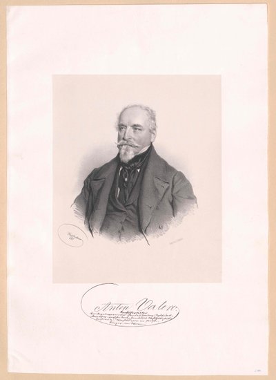 Anton Valero (nyomtatás) alkotó: Josef Nikolaus Kriehuber