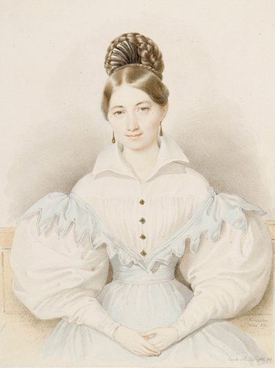 Plocl Anna portréja alkotó: Josef Nikolaus Kriehuber