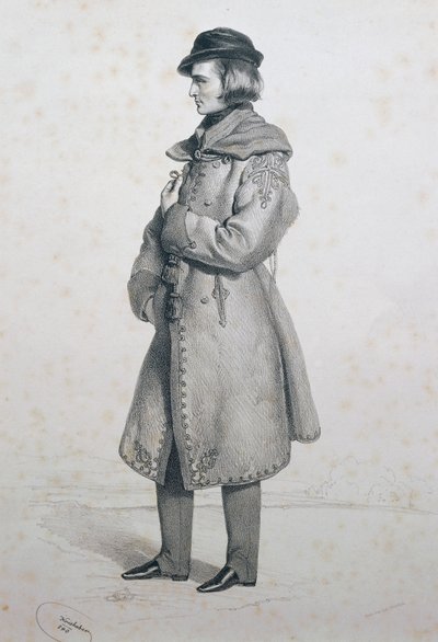 Liszt Ferenc portréja (Raiding alkotó: Josef Nikolaus Kriehuber