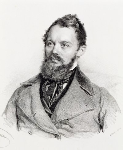 Heinrich Laube portréja (Sprottau alkotó: Josef Nikolaus Kriehuber