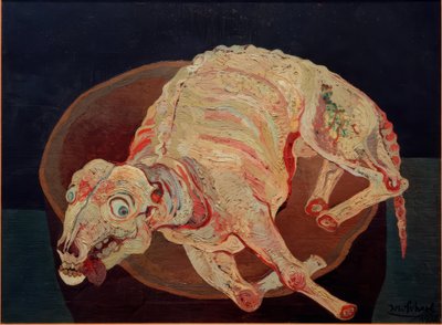 Levágott birkahús alkotó: Josef Scharl