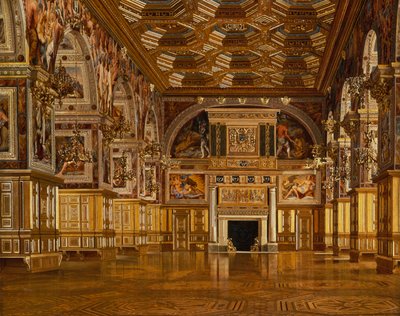 A fontainebleau-i bálterem (olaj, vászon) alkotó: Josef Theodor Hansen
