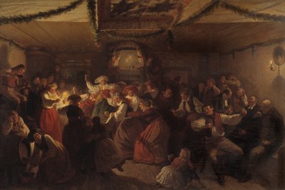 Egy esküvő Vingåkerből, 1857 alkotó: Josef Wilhelm Wallander