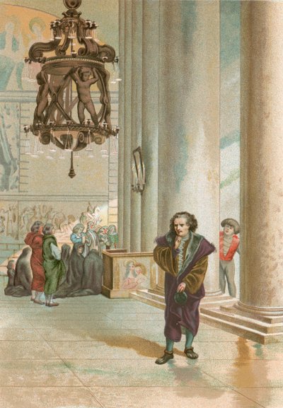 Galilei a pisai katedrálisban alkotó: Josep or Jose Planella Coromina