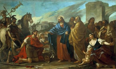 Krisztus csodái: „” A százados Krisztus lábainál” alkotó: Joseph Marie, the Elder Vien