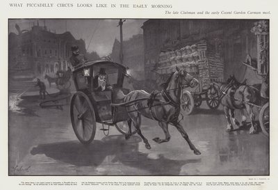 Így néz ki a Piccadilly Circus kora reggel (litho) alkotó: Joseph (after) Finnemore