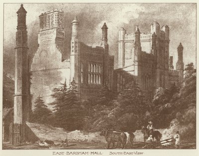 East Barsham Hall, Norfolk (Litho) alkotó: Joseph (after) Nash