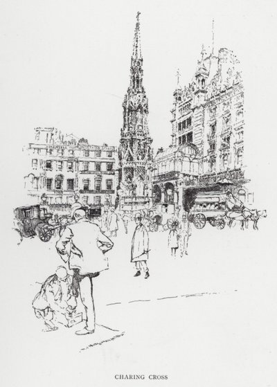 Charing Cross (litho) alkotó: Joseph (after) Pennell