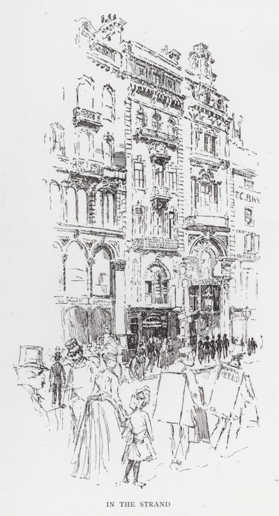 In the Strand (litho) alkotó: Joseph (after) Pennell