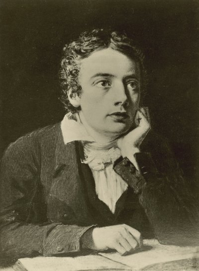 John Keats, angol költő (litho) alkotó: Joseph (after) Pennell