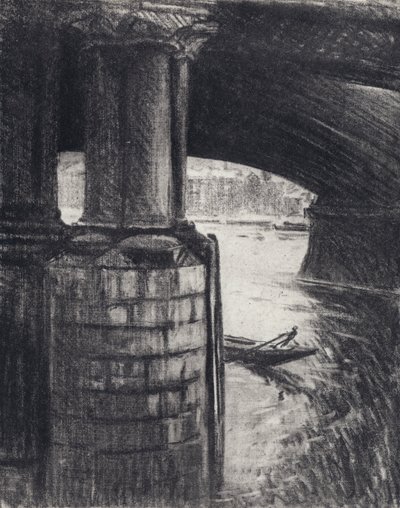 Blackfriars alatt (litho) alkotó: Joseph (after) Pennell