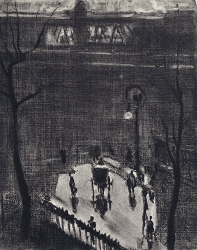 Charing Cross alatt (litho) alkotó: Joseph (after) Pennell