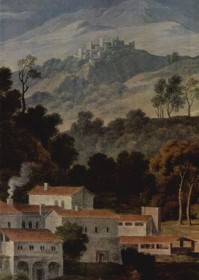 Német: Das Kloster San Francesco im Sabinergebirge bei Rom San Francesco di Civitella kolostor a Szabin-hegységben alkotó: Joseph Anton Koch