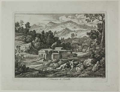 San Francesco di Civitella kolostor a Sabine-hegységben alkotó: Joseph Anton Koch