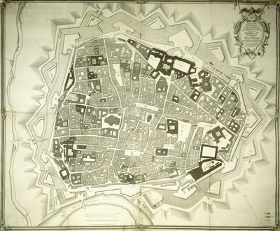 Egy vésett bécsi terv, 1770 alkotó: Joseph Anton Nagel