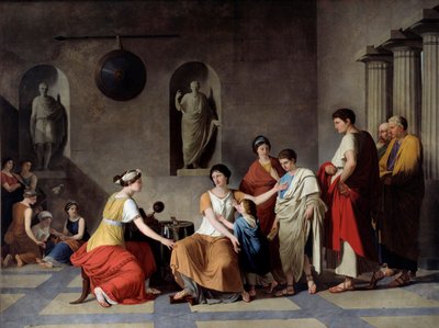 Az ókori Róma: "" Cornelie alkotó: Joseph-Benoît Suvée