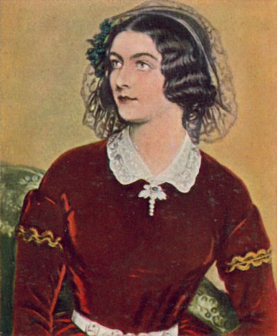 Lola Montez, ír táncosnő, aki I. Lajos bajor király szeretője lett (színes litográfia) alkotó: Joseph Carl (after) Stieler