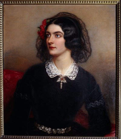 Lola Montes vagy Montez portréja (olaj, vászon) alkotó: Joseph Carl Stieler