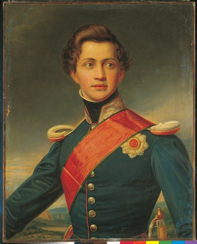 Othon portréja fiatal férfiként (olaj, vászon) alkotó: Joseph Carl Stieler