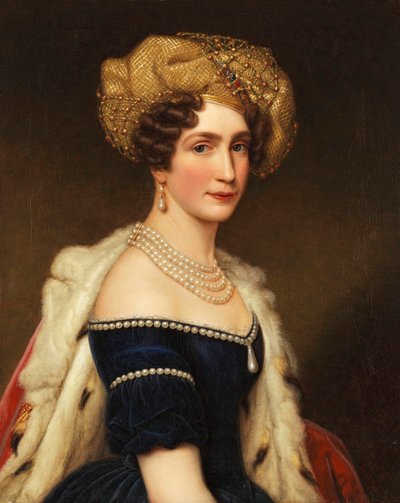 Auguszta bajor hercegnő (1788-1851), Leuchtenberg hercegnője, 1825 körül (olaj, vászon) alkotó: Joseph Carl Stieler