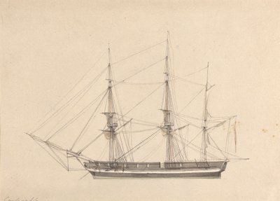 Single Barque oldalnézete alkotó: Joseph Cartwright