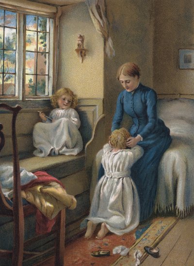 "Áldd meg kis bárányaidat ma este" alkotó: Joseph Clark