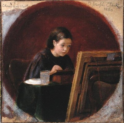 Christina Mary Clark portréja, 1860 körüli (olaj, vászon) alkotó: Joseph Clark