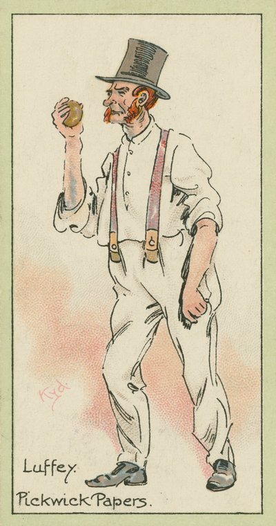 Luffey, Pickwick Papers (színes litográfia) alkotó: Joseph Clayton (1856-1937) (after) Clarke