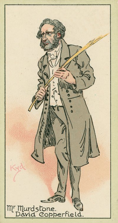 Mr Murdstone, David Copperfield (színes litográfia) alkotó: Joseph Clayton (1856-1937) (after) Clarke
