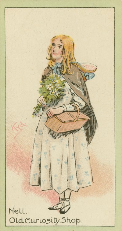 Nell, Old Curiosity Shop (színes litográfia) alkotó: Joseph Clayton (1856-1937) (after) Clarke