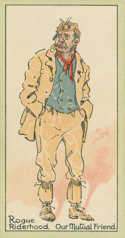 Rogue Riderhood, Közös barátunk (színes litográfia) alkotó: Joseph Clayton (1856-1937) (after) Clarke