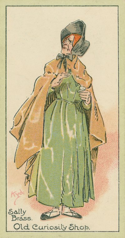 Sally Brass, Old Curiosity Shop (színes litográfia) alkotó: Joseph Clayton (1856-1937) (after) Clarke