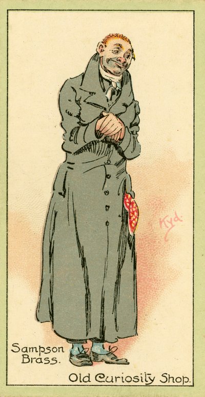 Sampson Brass, Old Curiosity Shop (színes litográfia) alkotó: Joseph Clayton (1856-1937) (after) Clarke