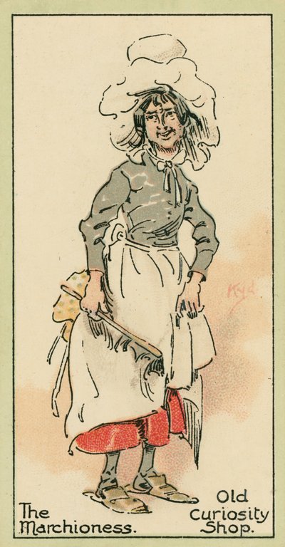 The Marchioness, Old Curiosity Shop (színes litográfia) alkotó: Joseph Clayton (1856-1937) (after) Clarke