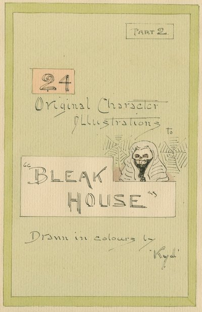 Címlap, Illusztrációk a „Bleak House” 2. részhez, 1920-as évek (toll és tinta WC-vel papíron) alkotó: Joseph Clayton Clarke
