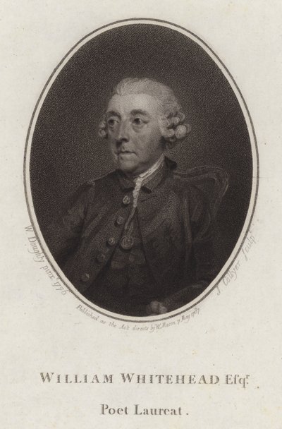 William Whitehead angol költő és drámaíró (metszet) alkotó: Joseph Collyer