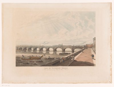 Kilátás a Waterloo-hídra a Somerset House teraszának keleti oldaláról Kilátás a Waterloo hídra, a Somerset House Terrace keleti végéből (cím az objektumon) alkotó: Joseph Constantine Stadler