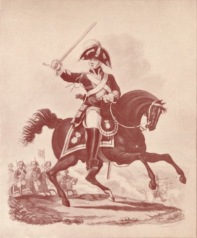 tiszt, 2. ezred életőrei, Waterloo-korszak, 1812-1815 1909 alkotó: Joseph Constantine Stadler