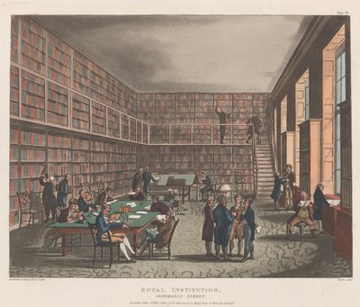 Királyi Intézet, Albemarle Street, 1809. május 1., 1809. május 1. alkotó: Joseph Constantine Stadler