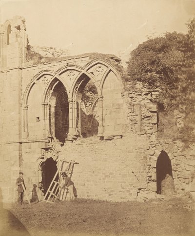 Easy Abbey. Refektórium, 1850-es évek. alkotó: Joseph Cundall