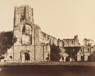 Fountains Abbey. Nyugati Front tábornok, 1850-es évek. alkotó: Joseph Cundall