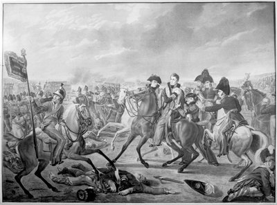 HRH William Orange Prince megsebesült a győzelem pillanatában az emlékezetes waterlooi csatában, 1815, 1816. alkotó: Joseph Denis after Odevaere