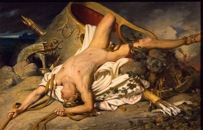 Hippolytus halála, 1825. alkotó: Joseph Desire Court